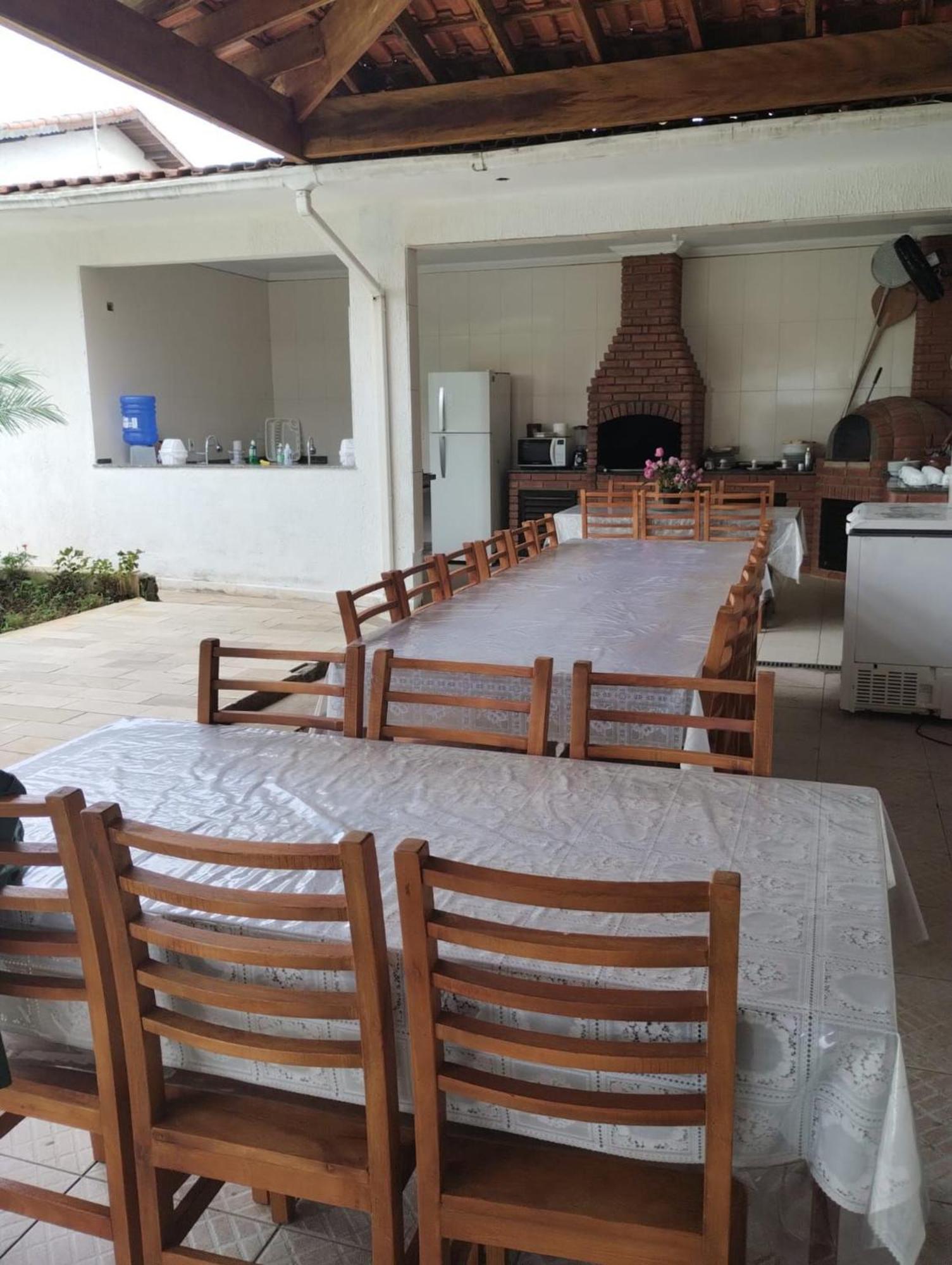 Piscina 6 Quarto 300M Praia Jardim Churrasqueira 16 Pessoas Garagem 3 Carros Monitoramento 24 Horas Mesa De Sinuca Itanhaém Buitenkant foto